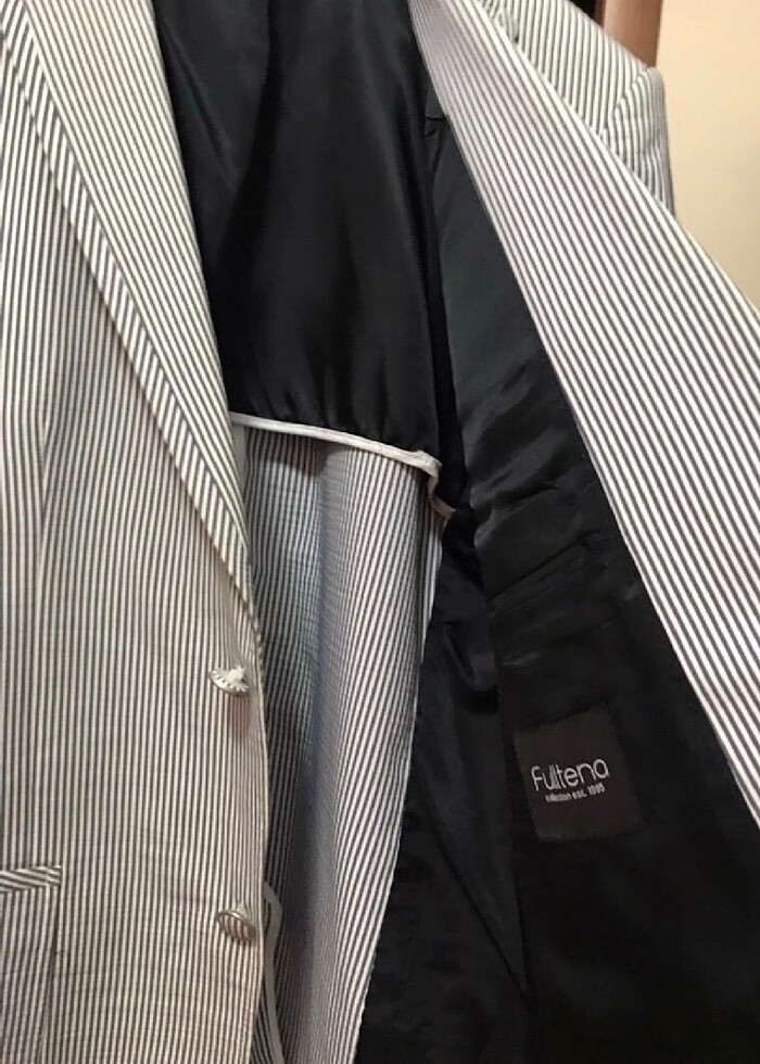 Çizgili ceket - Görsel 3