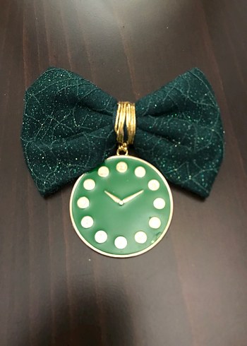 Siyah Nakışlı Dantel Detaylı  Papyon ve Kravat-bileklik - Görsel 12