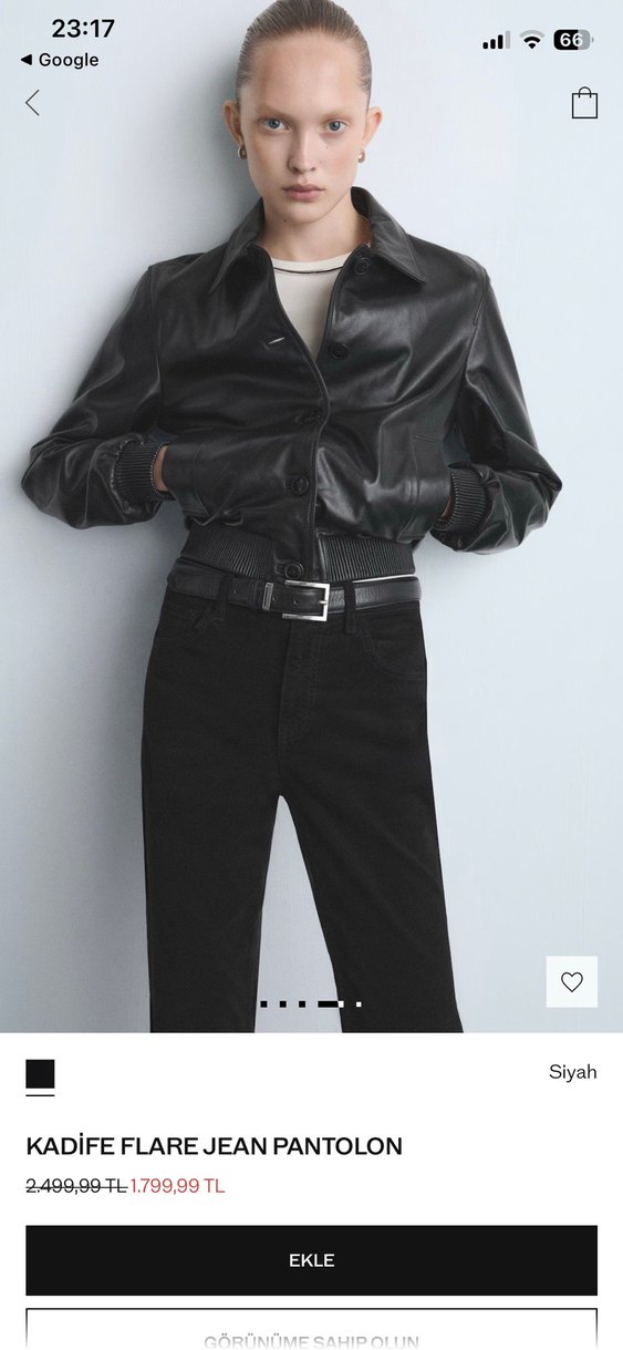 Mango Kadife Pantolon - Görsel 3