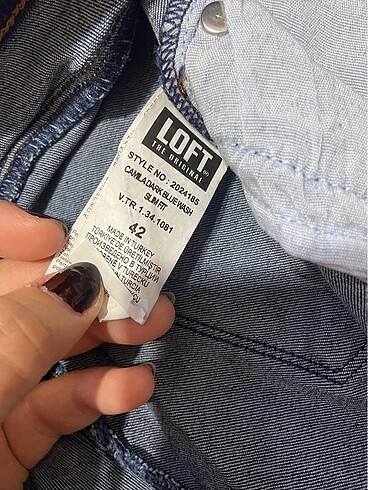 42 Beden mavi Renk Loft kot jean şort