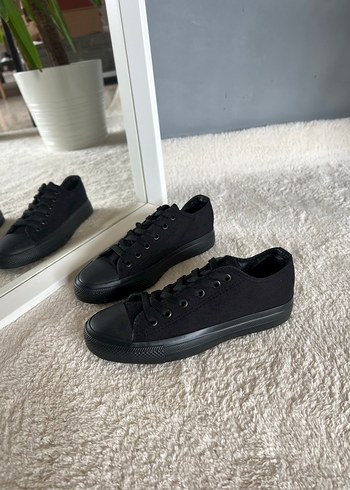 Keten Kömür Bağcıklı Unisex Spor Ayakkabı
