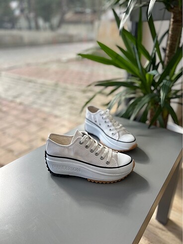 39 Beden beyaz Renk Run Star Converse Platform Taban