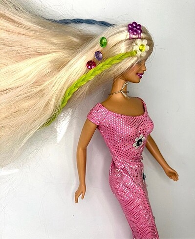 Beden Renk Barbie Cool Clips Doll Extra Long 1999