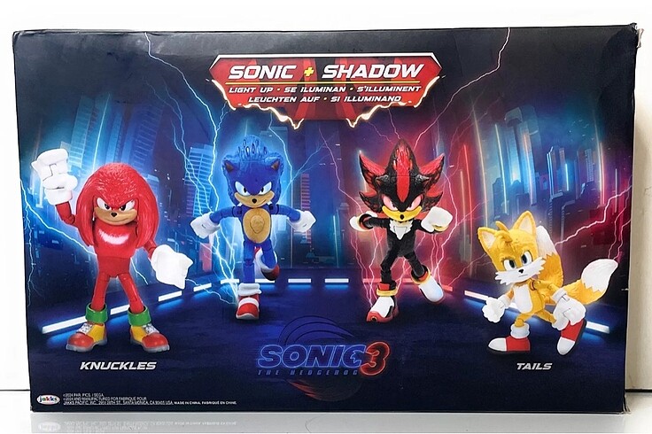Sonic 3 HEDGEHOG Set TAILS KNUCKLES SHADOW