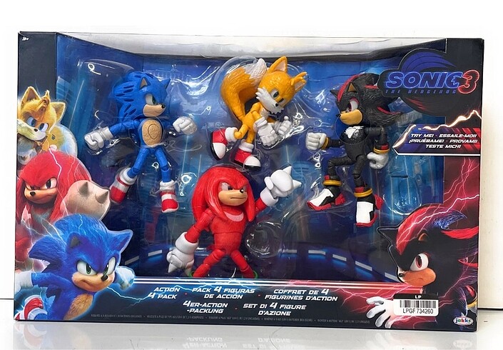 Sonic 3 HEDGEHOG Set TAILS KNUCKLES SHADOW