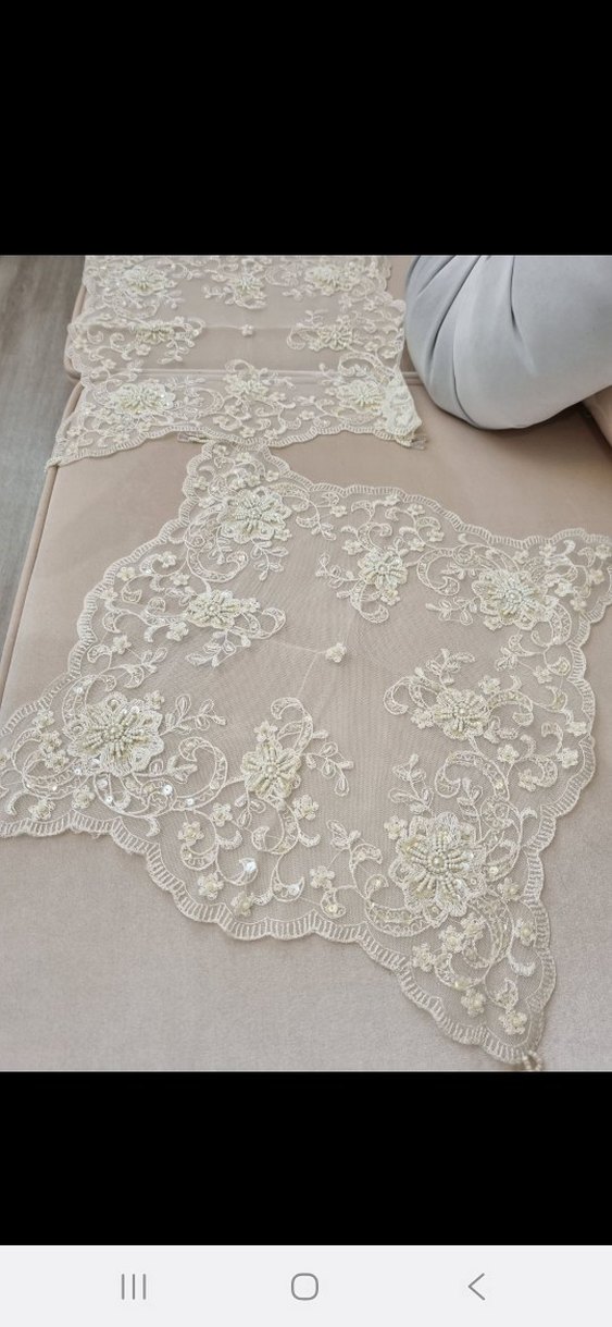 Beyaz Nakışlı salon takımı - Görsel 3