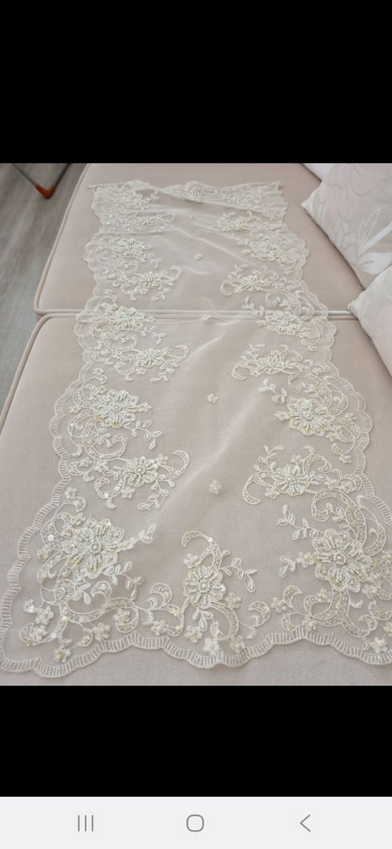 Beyaz Nakışlı salon takımı - Görsel 5