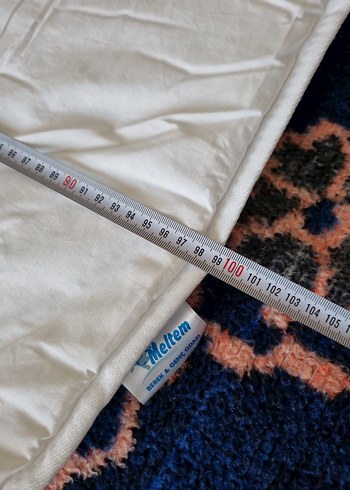 Beyaz Düz bebek yorganı - Görsel 7