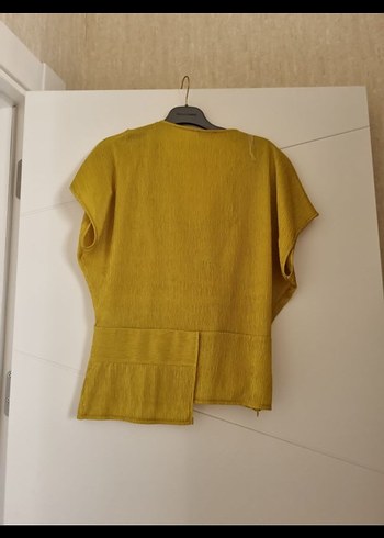 Kadın Sarı Uzun Keten alt üst - Görsel 3