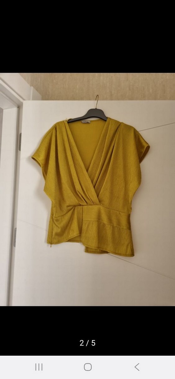 Kadın Sarı Uzun Keten alt üst - Görsel 2