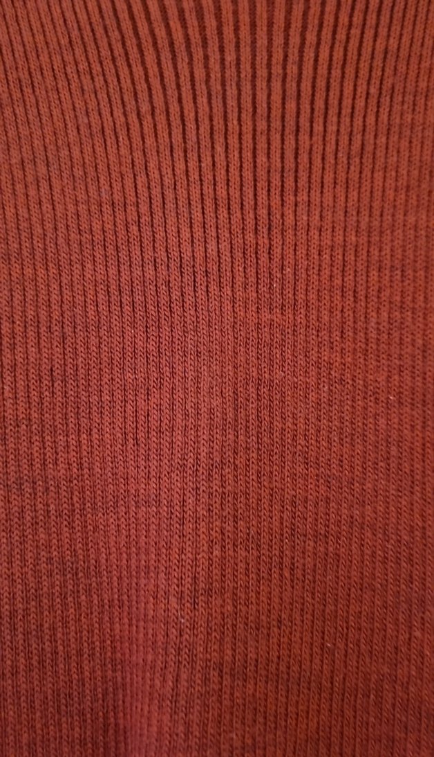 Bordo V Yakalı Uzun Kollu Triko Elbise - Görsel 3