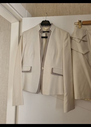 Modern Klasik Keten Kadın Mini Takım sadece 1 kere sözde giyildi - Görsel 2