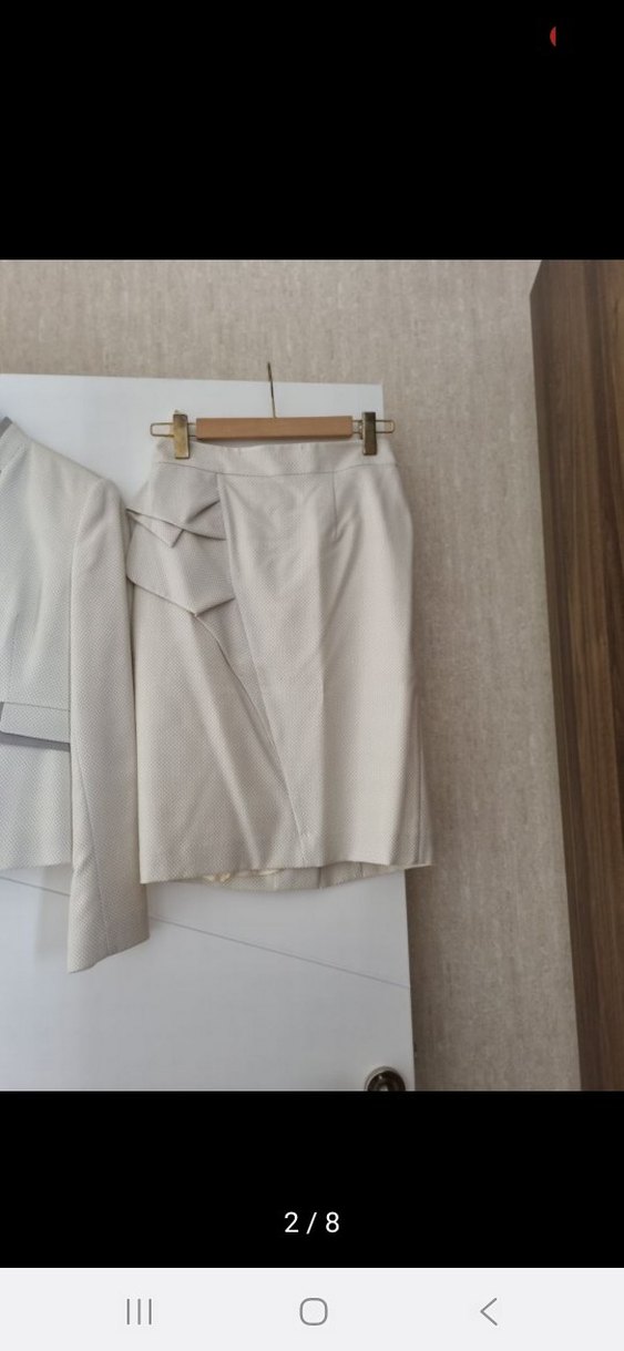 Modern Klasik Keten Kadın Mini Takım sadece 1 kere sözde giyildi - Görsel 3