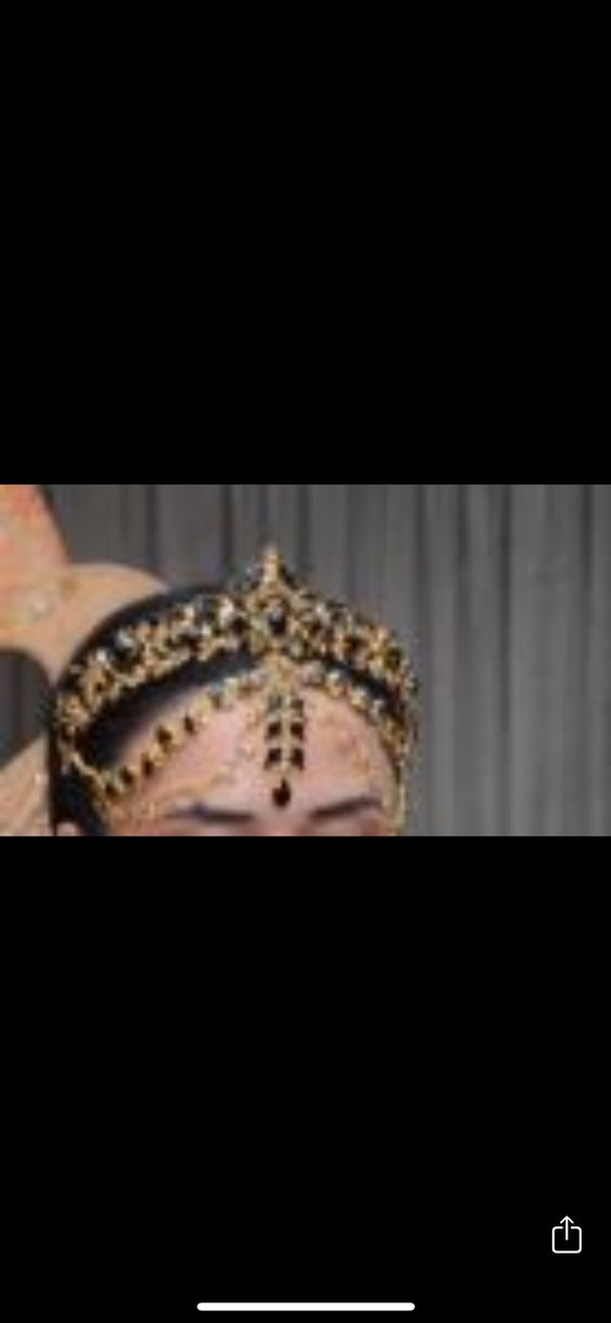 İnci İşlemeli Altın Renkli Saç Aksesuarı - Görsel 2