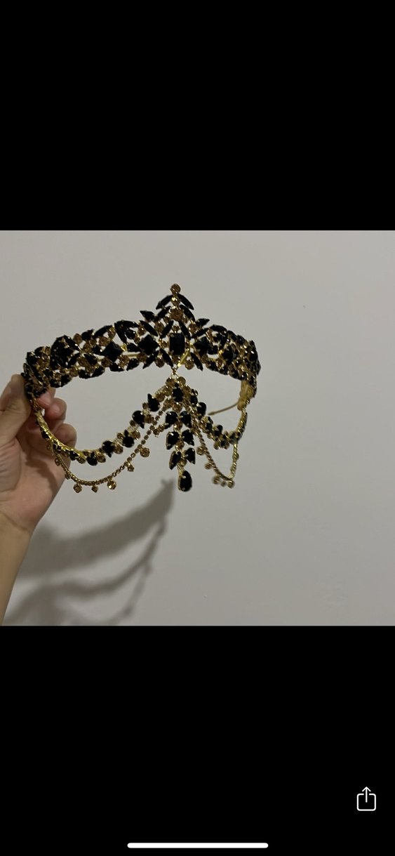 İnci İşlemeli Altın Renkli Saç Aksesuarı - Görsel 3