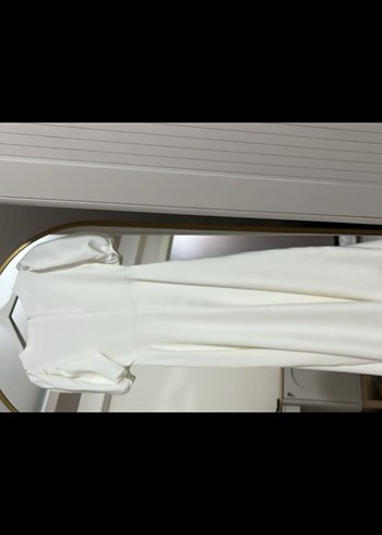 Modern Klasik Beyaz A Kesim Gelinlik - Görsel 2