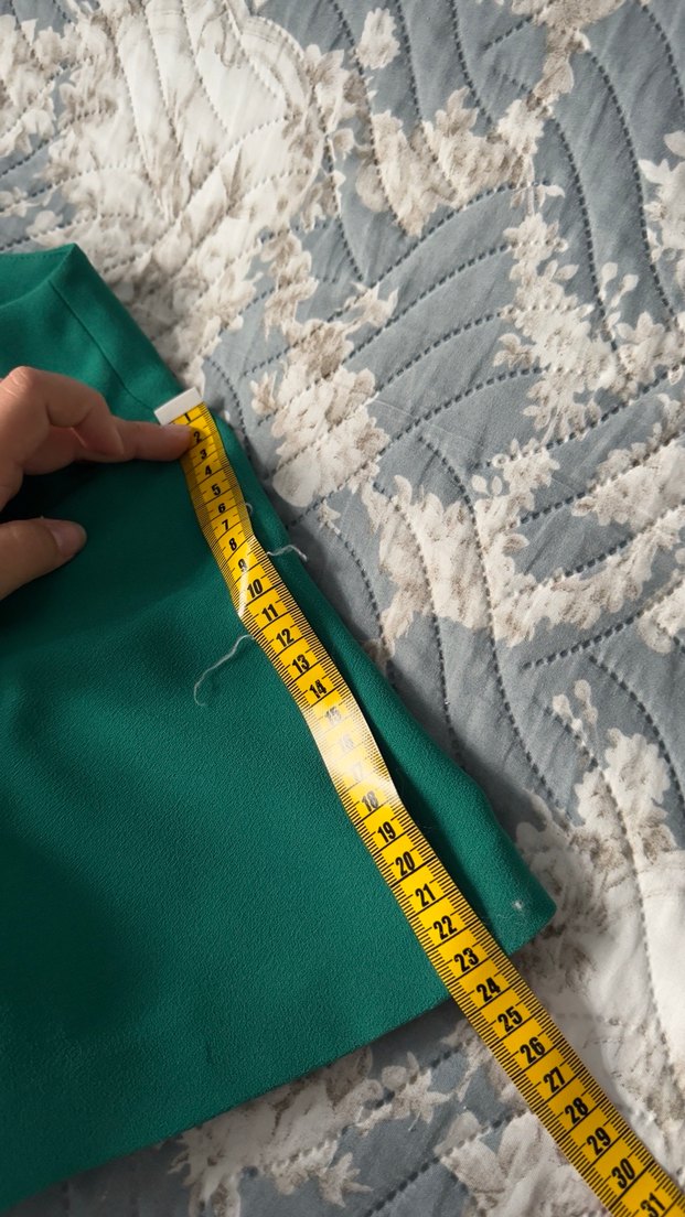 Yeşil Kısa Kollu Midi Elbise - Görsel 3