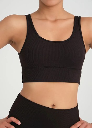 Siyah Spor Sütyeni