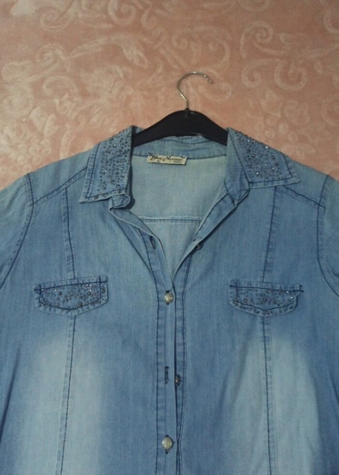 Jean gömlek  - Görsel 2