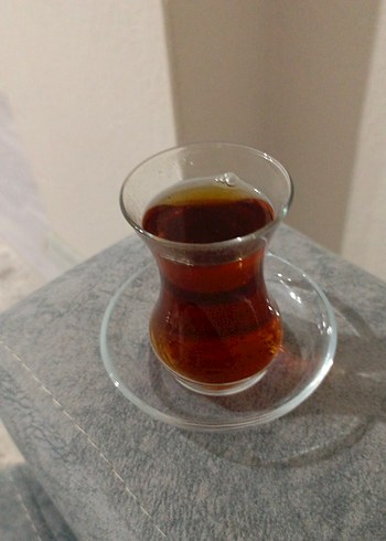 Klasik Türk Çayı Bardağı ve Tabağı
