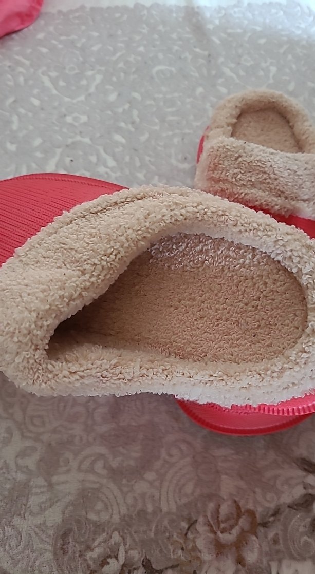 Kızlar İçin Kırmızı Sıcak Ev Terliği - Görsel 2