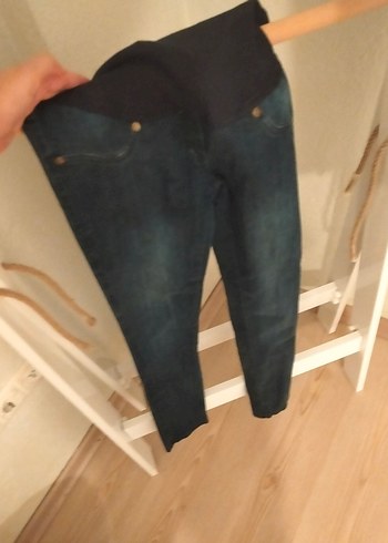 Kahverengi Hamile Denim Pantolon - Görsel 2