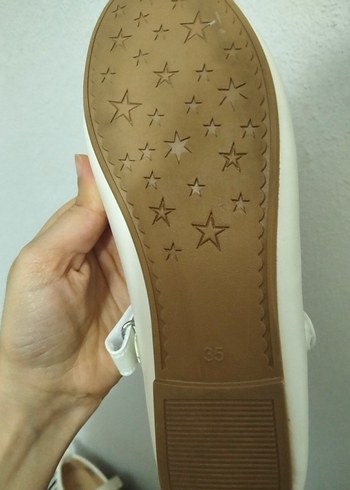 Klasik Beyaz Fiyonk Detaylı Kız Babet - Görsel 3