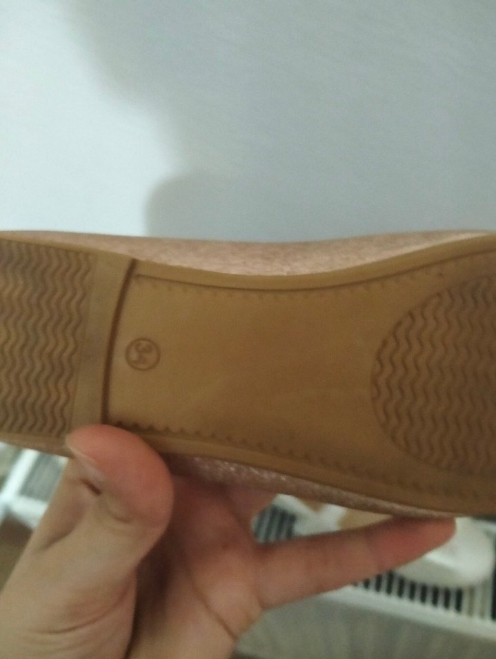 Bej Pile Detaylı Kız Babet Ayakkabı - Görsel 3