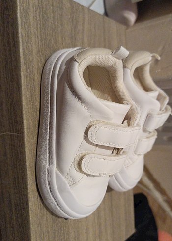 Beyaz Erkek Çocuk Spor Ayakkabı Velcro - Görsel 2