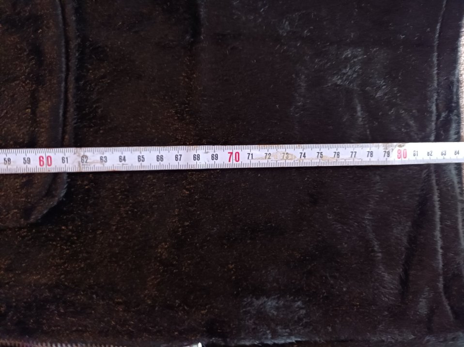 Siyah Uzun Süet Kadın Kaban özel dikim kullanılmamış - Görsel 5