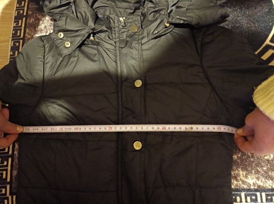 Kadın Siyah Uzun Kışlık Mont Kürklü Kapüşonlu - Görsel 3