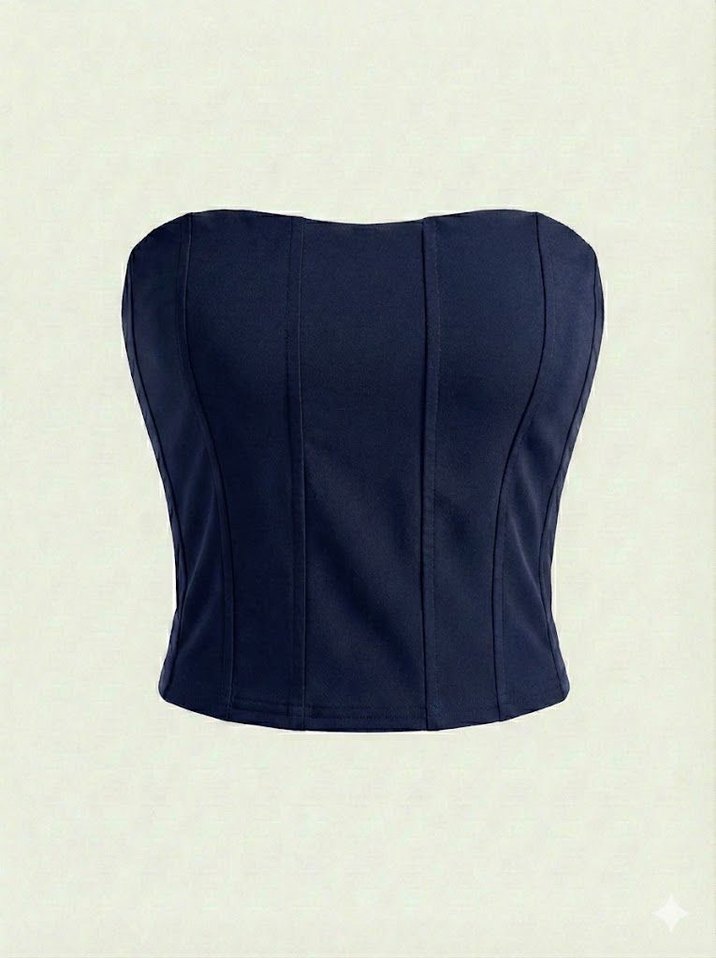 Bordo Straplez Kadın Bustiyer - Görsel 5