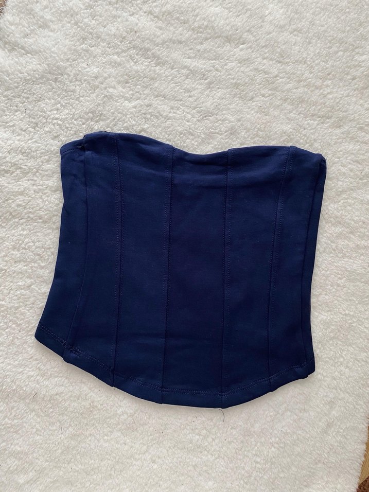 Bordo Straplez Kadın Bustiyer - Görsel 2