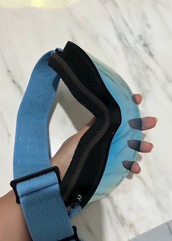 Erkek Mavi Kayak Gözlüğü Tokalı - Görsel 6