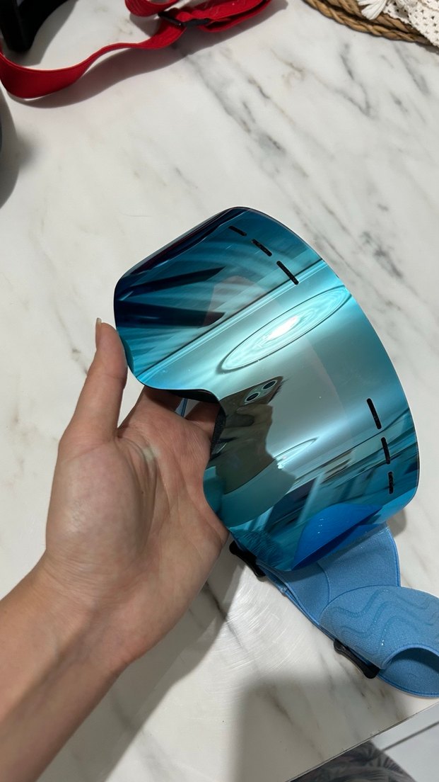 Erkek Mavi Kayak Gözlüğü Tokalı - Görsel 2