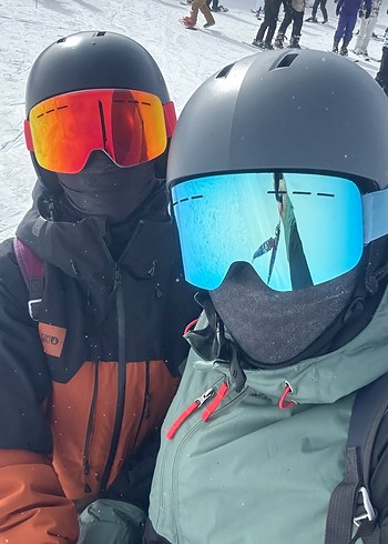 Renkli Camlı Modern Erkek Kayak Gözlüğü - Görsel 7