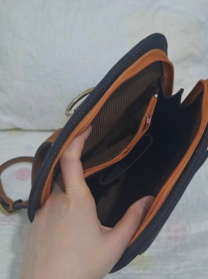 Kahverengi vintage Kadın Sırt Çantası - Görsel 2