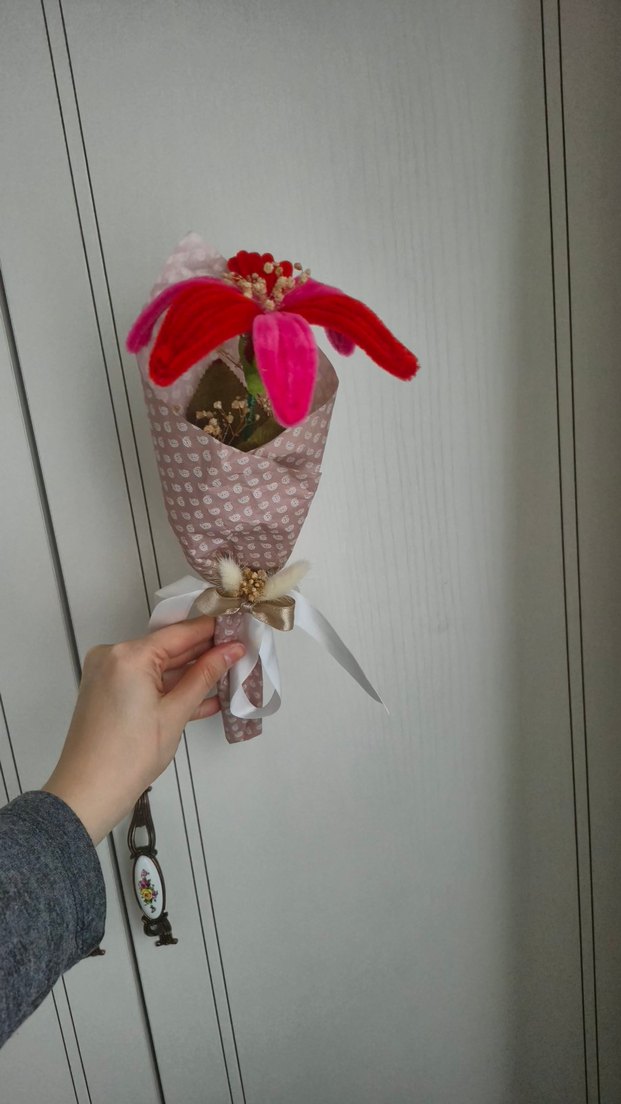 Şönil lilyum  Bohem Buket - Görsel 3