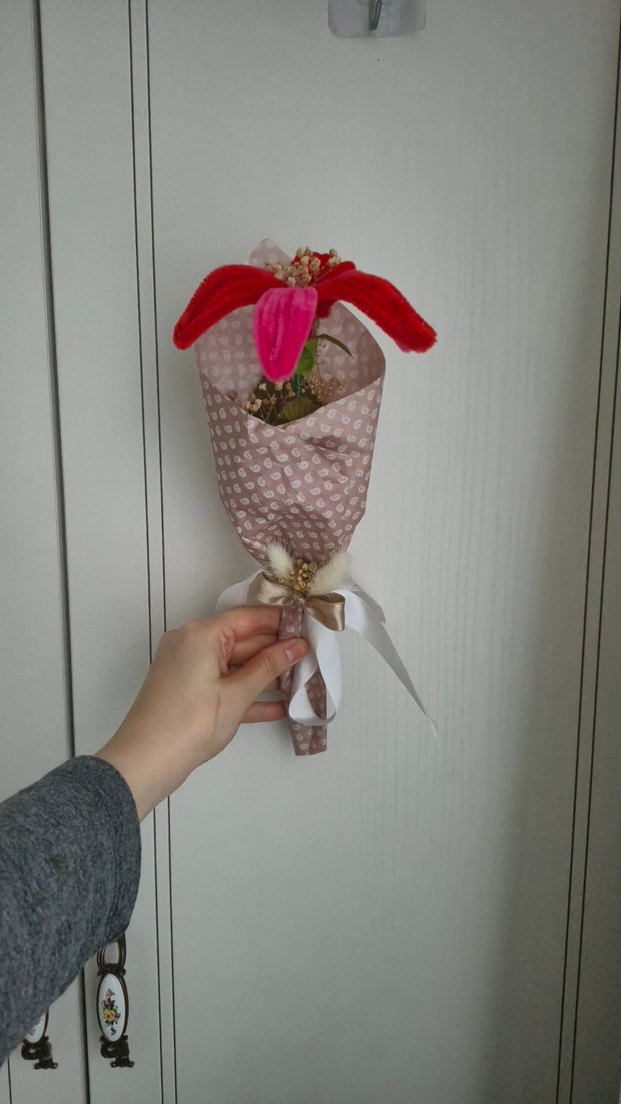 Şönil lilyum  Bohem Buket - Görsel 4