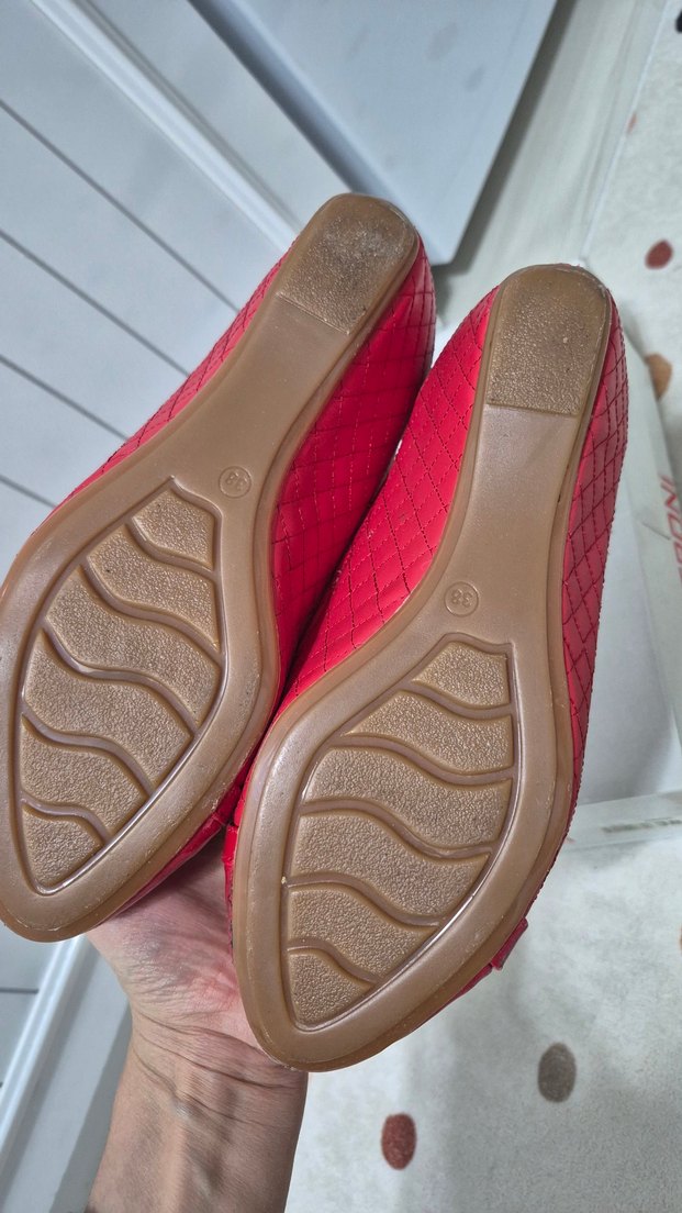 Klasik Kırmızı Kadın Topuklu Ayakkabı - Görsel 3