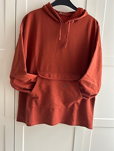 Kadın kiremit sweatshirt