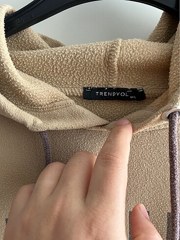 l Beden camel Renk Kadın krem sweatshirt