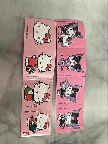 Hello kitty ve Kuromi çıkartma