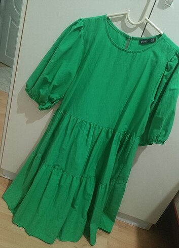 s Beden Yeşil elbise