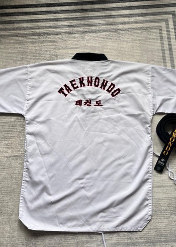 Taekwondo Baskılı Siyah Yoga Kemeri - Görsel 4