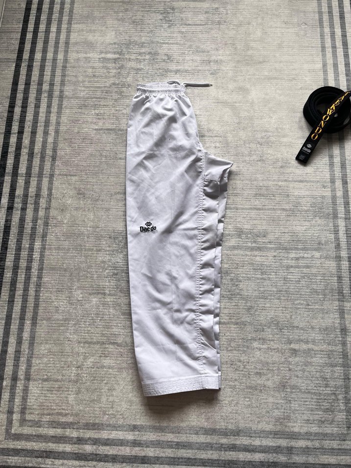 Taekwondo Baskılı Siyah Yoga Kemeri - Görsel 5