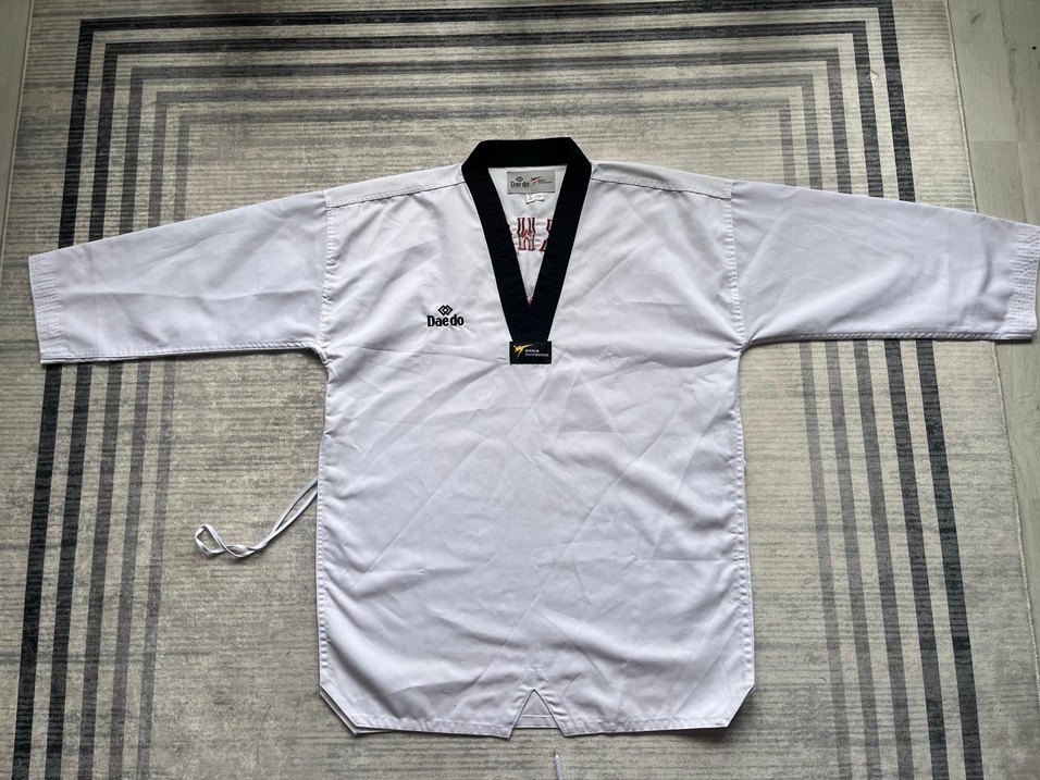 Taekwondo Baskılı Siyah Yoga Kemeri - Görsel 3