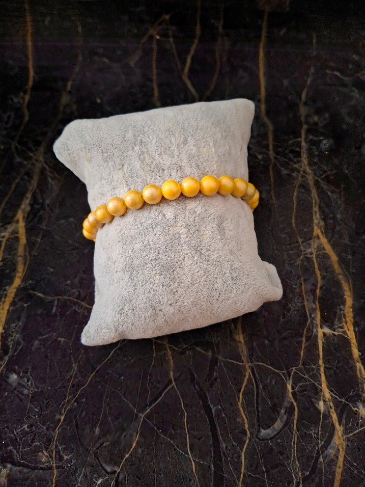 Sarı Boncuklu Bohem Bileklik - Görsel 4