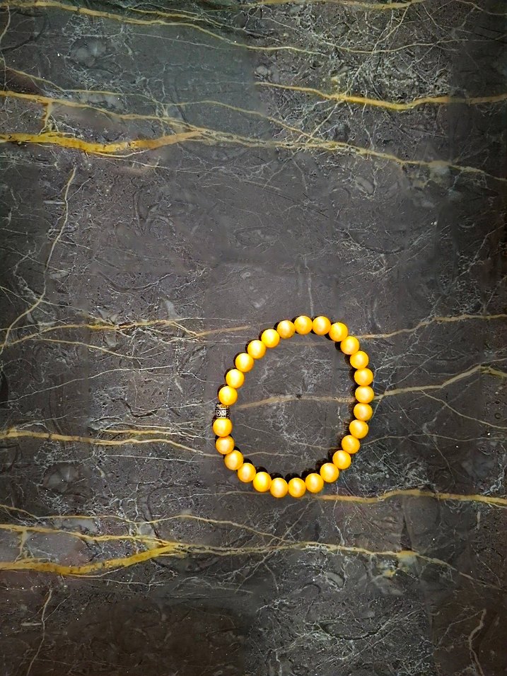 Sarı Boncuklu Bohem Bileklik - Görsel 2