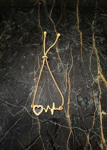 Altın Renkli Boncuklu Kadın Bileklik - Görsel 3